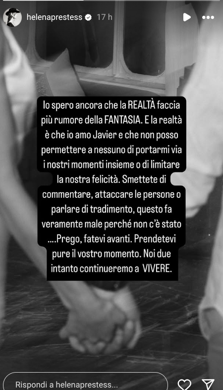 Grande Fratello, Helena Prestes smentisce i rumors sul presunto tradimento con l’ex fidanzato: la rivelazione sui social! Grande Fratello, Helena Prestes smentisce i rumors sul presunto tradimento con l’ex fidanzato: la rivelazione sui social!
